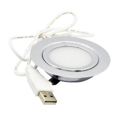 3W USB 5V 14mm 2inch Stainless Steel Ceiling Downlight