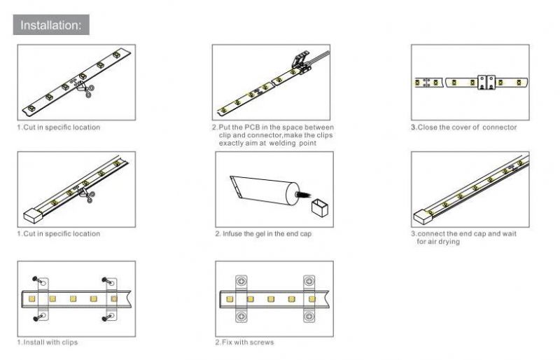 120LEDs/M SMD 2835 Light Strip for Neon Tube