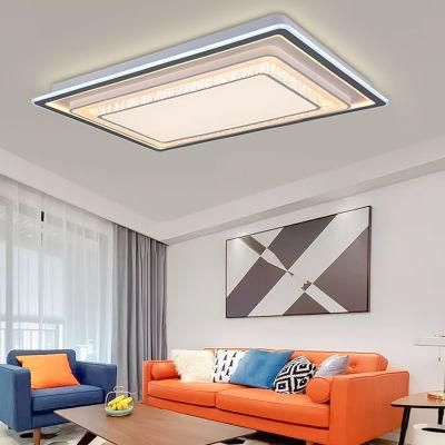 Dafangzhou 140W Light China Flush Kitchen Lights Manufacturer Professional Lighting Sliver Frame Color LED Ceiling Lamp Applied in Living Room