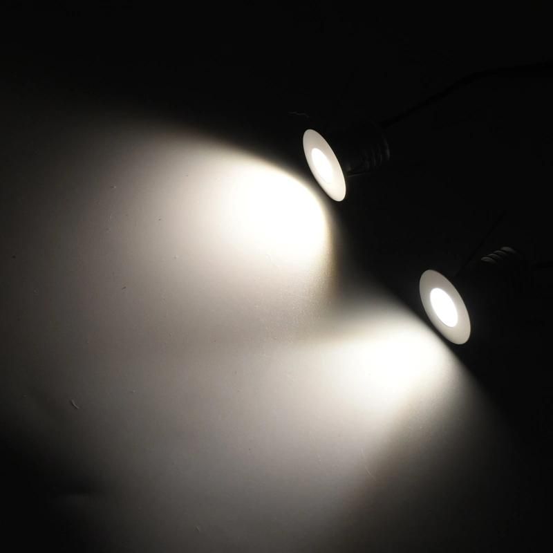 4000K White 1W 12V-24V Mini LED Downlight 15mm Cut Ceiling Spot Lights for Wall Stair Cabinet Lighting Lamp CE