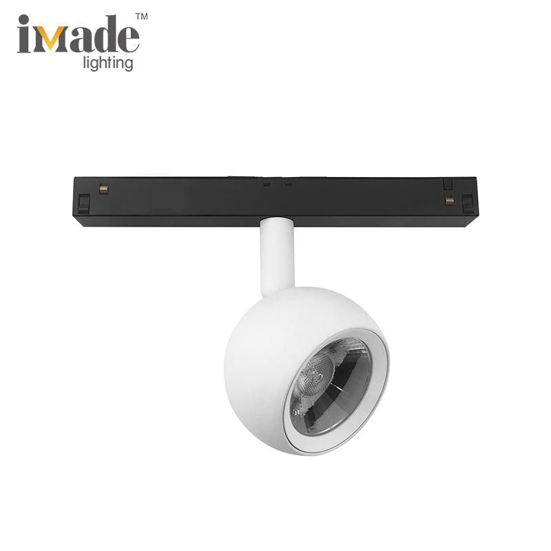 China Suppliers Low Voltage DC48V Magnetic Track Lighting System 2*10W LED Spotlight for Residential Shop
