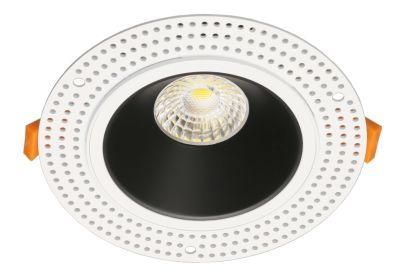 New Product Cut out 100mm Aluminum MR16 Frame Trimless Project Downlight GU10 Housing