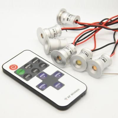 8PCS/Set Dimmable 1W Mini LED COB Bulb Light with Driver Remote