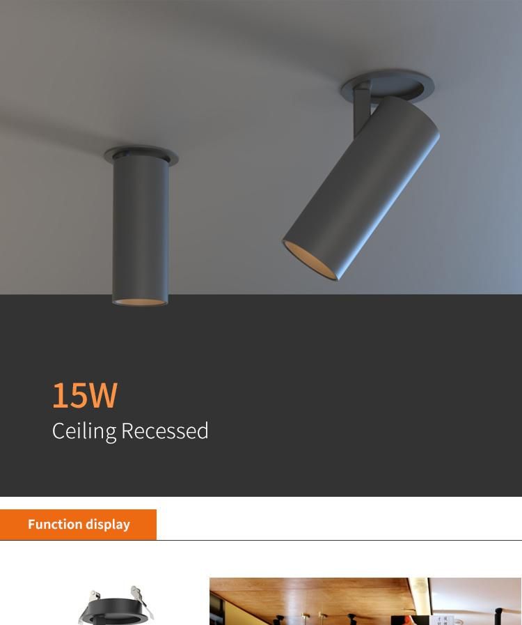 Indoor Commercial Ceiling Recessed LED Adjustable Spot Light