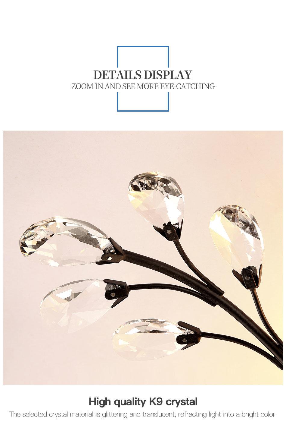Living Room Home Use E14 6 Arms Chandelier Hang Lamp
