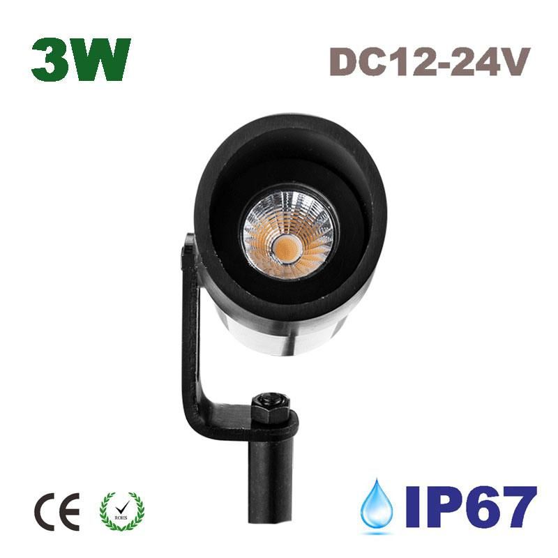 3 Watt 12V LED Down Light IP67 Outdoor Garden Wall Lighting