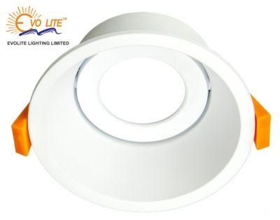 White Adjustable IP20 Recessed LED Downlight Trim Housing for Spot GU10 MR16