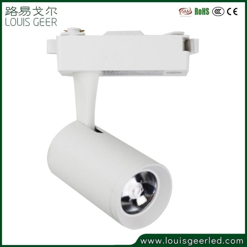 Retractable Beam Angle 15W 20W COB Chips Dali Dimmable Track Spot Light for Museum Gallery Project