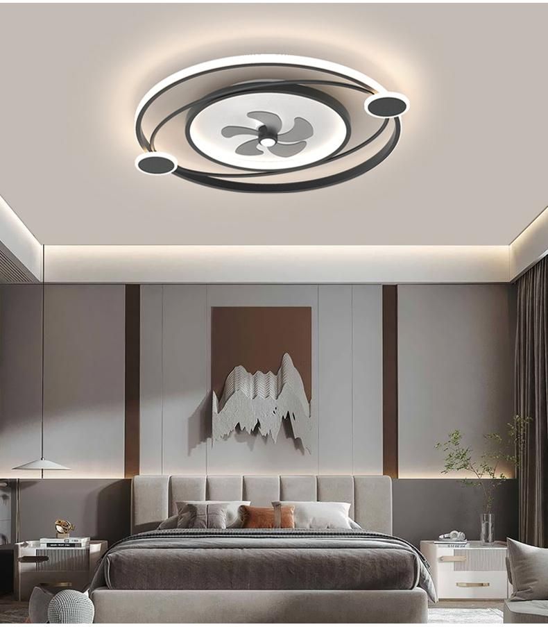 62W Remote Control Living Room Bedroom Modern Dimming Indoor Ceiling LED Fan Light