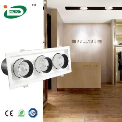 360 Degree Adjustable Project SAA CCC EMC Recessed COB AC100-240V LED Ceiling Down Light