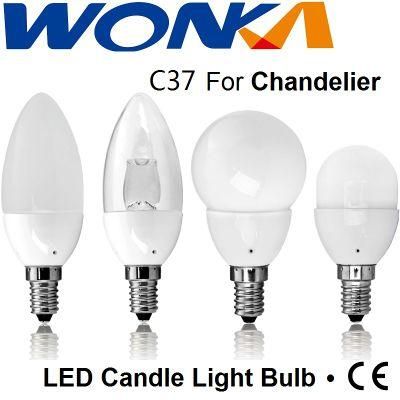 Dimmable C37 2.4W Samsung LED Chandelier Replacement Candle Light Bulb