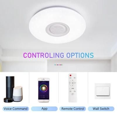 Multi-Function Eco Friendly Smart RGB Ceiling Light with Remote Control
