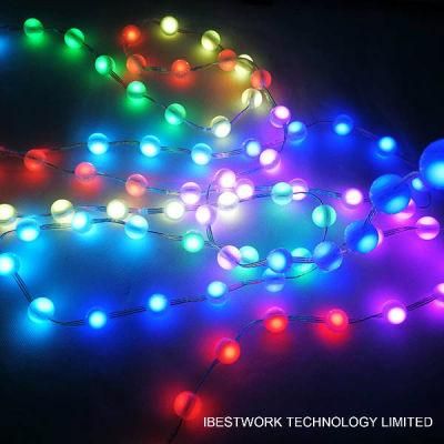 20mm RGB DMX 3D LED Pixel Ball String Lights