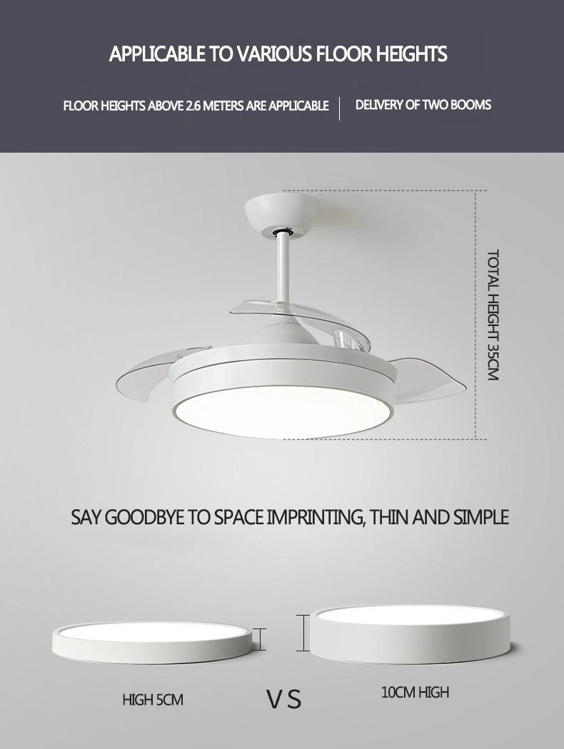 Star Spot 230V Decorative Lighting Retractable LED Ceiling Fan