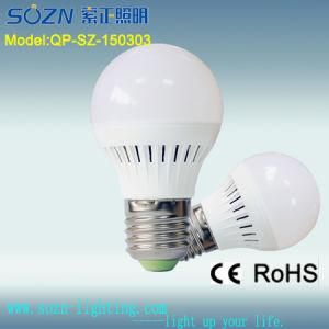 PP Plastic 3W LED Bulb Light with CE RoHS Certificate