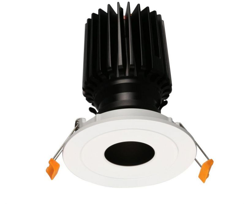 Black Round Recessed LED Downlight Mounting Ring Aluminum LED Dwonlight Module