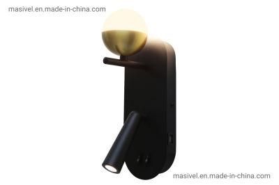 Masivel Hot Sale Modern Rotatable LED Wall Sconce Simple Nordic Decor Lighting Indoor Luxury Wall Lamp for Home