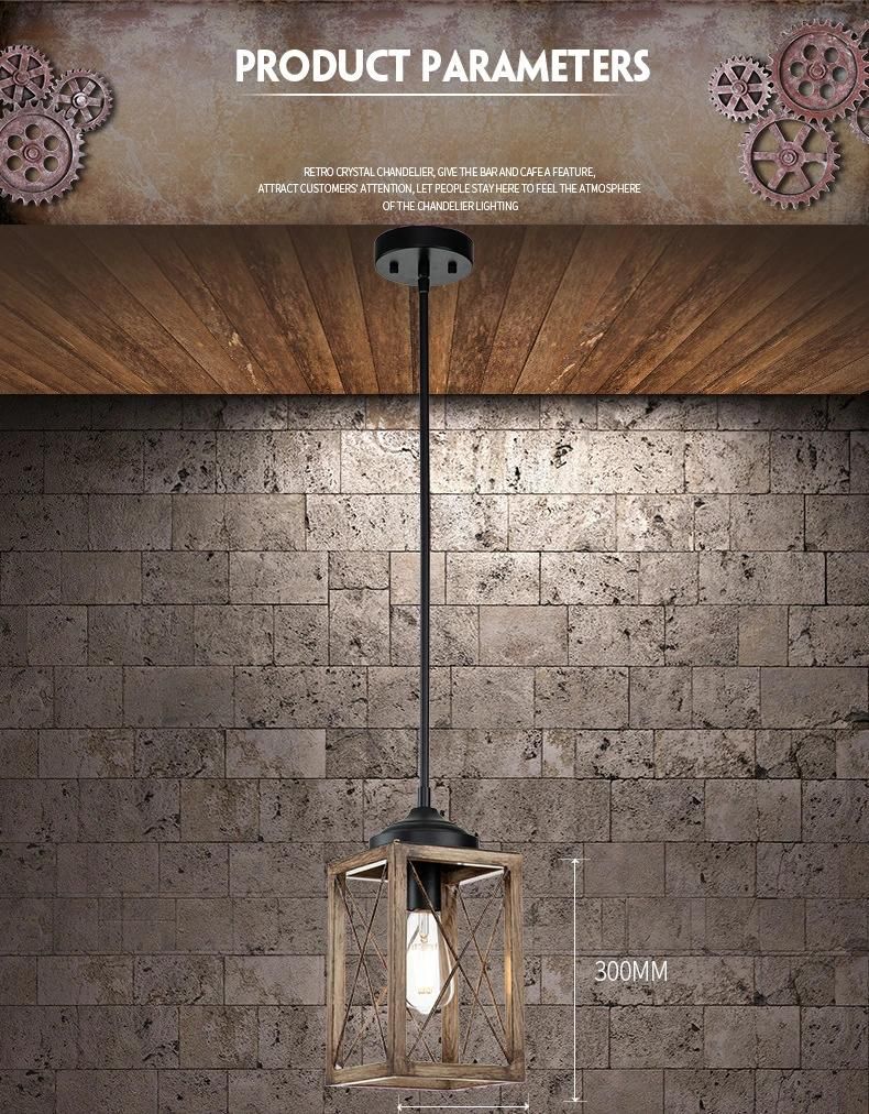 Vintage Retro Rustice Chandeliers and Pendant Lights Modern Hanging Lamp for Parlor Cafe Restaurant Indoor Light