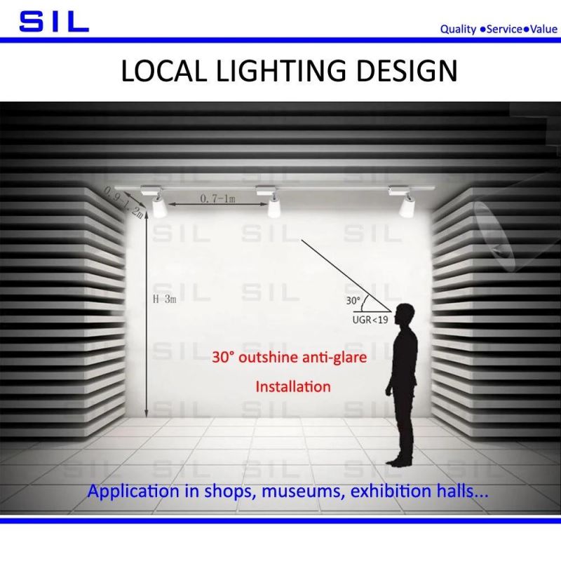10-15W Housing Track Light Fixture Focus Track Light Rail LED Shop Light Magnetic Light LED Track Lights Track Lights