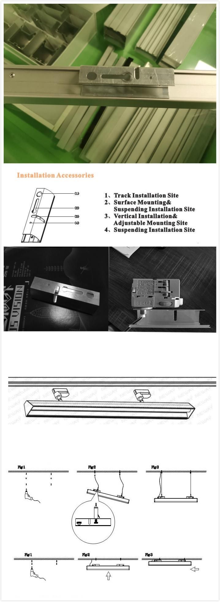 2019 New Linear Pendant LED Track Light for Shop Lighting