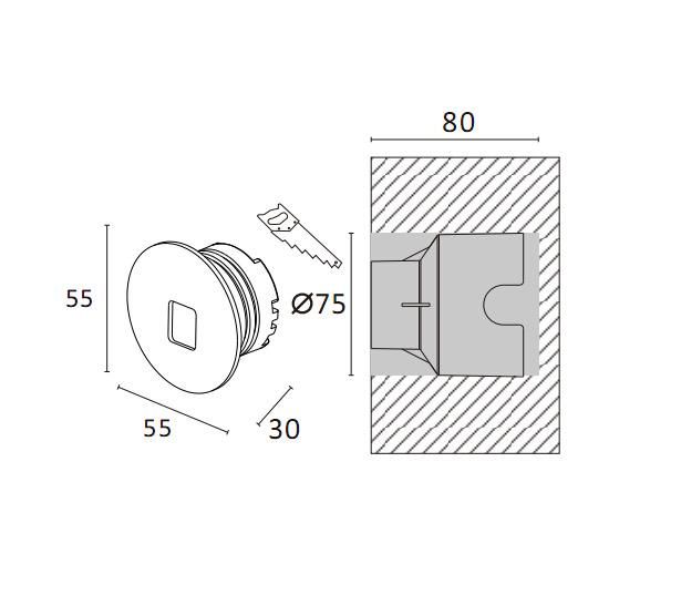 IP44 Automatic Induction Lamp Corridor Lamp Step Lights