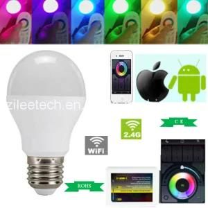 Christmas LED WiFi Remote Control 6W Smart Lighting Bulb Lamp RGB LED Magic E27