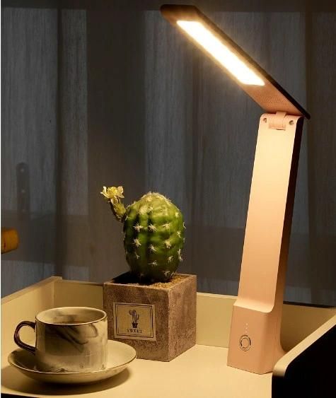 Folded White/Pink 6000 K 4000 K 3000 K USB Eye Protection Table Reading Lamp