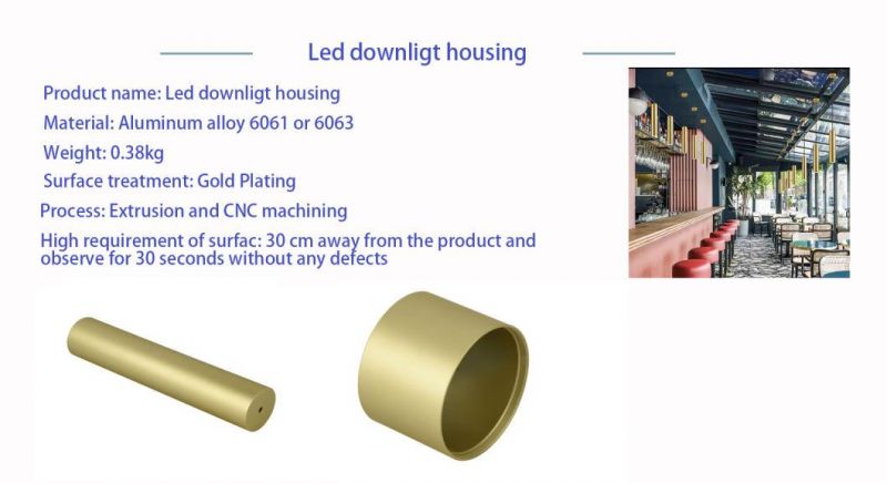 Halo Ring LED Pendant Light Golden Housing