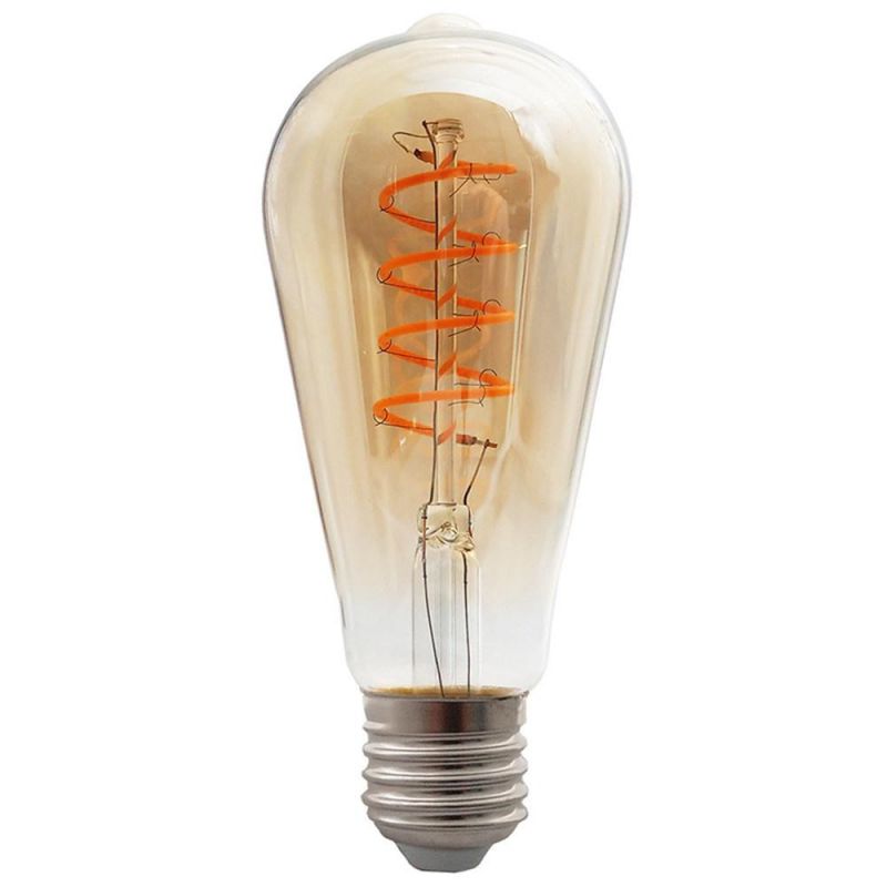 St64 Classic Spiral 6500K 220V 4W E27 LED Light Bulb