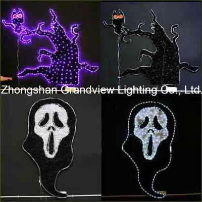 LED Halloween Lights, Night Owl in The Tree and Ghost 2D Design