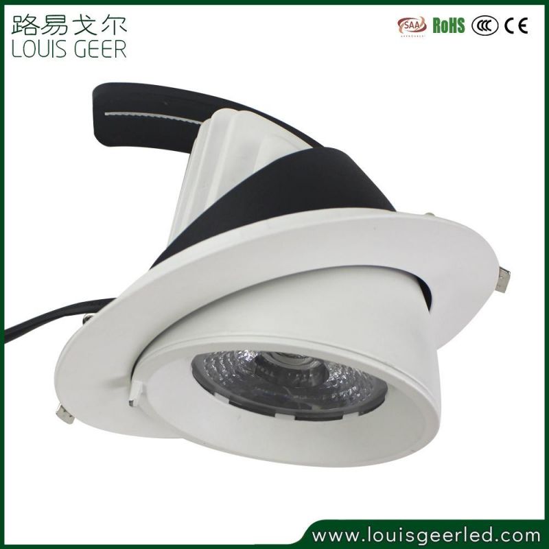 High Efficiency Home Shop Office Aluminum Body 20W 30W Square Round LED Downlight