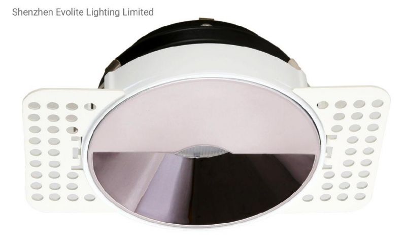 Die Cast Aluminum Round Ring Recessed Mounted Downlight Frame IP20