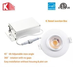 8W 3 Inch Directional Recessed Gimbal LED Down Light 110V 120V