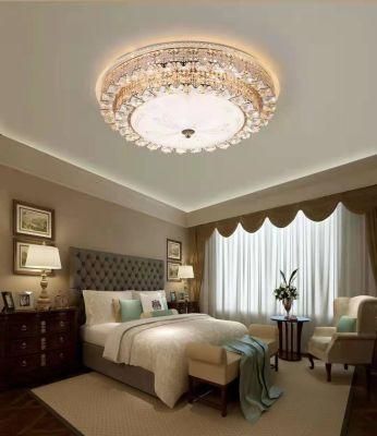 Moden Round Golden Ball Crystal Ceiling Lighting Chandelier