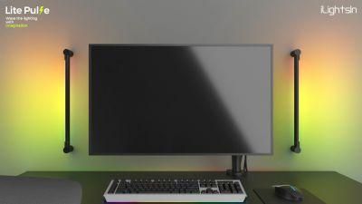 Ilightsin 9W DIY RGBW Luminous Tube 360 Degree Rotation Bar Indoor Lighting LED E-Sports Lamp
