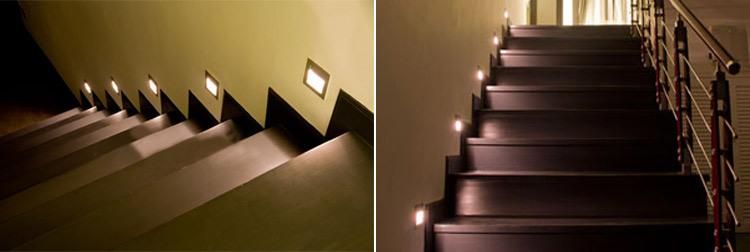 Ce Approved 3W Outdoor LED Recessed Wall Lamp Light Induction Embedded Step Stair Light IP44