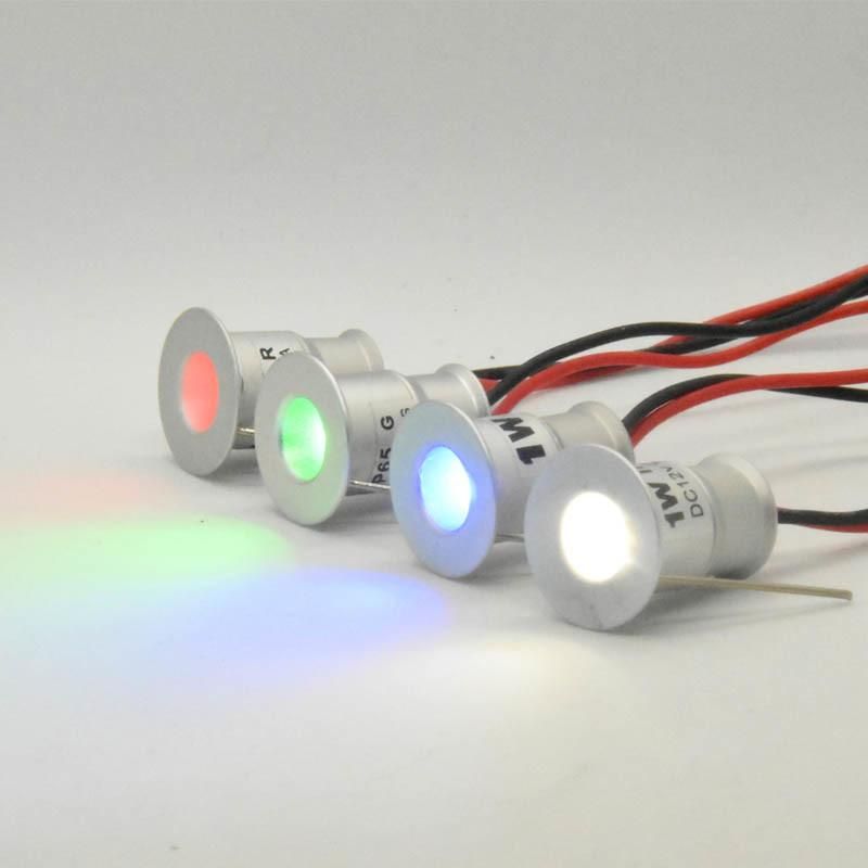 Blue 10PCS Lamp + IP67 Transformer + Remote Dimmable LED Ceiling Lighting 12V 1W IP65