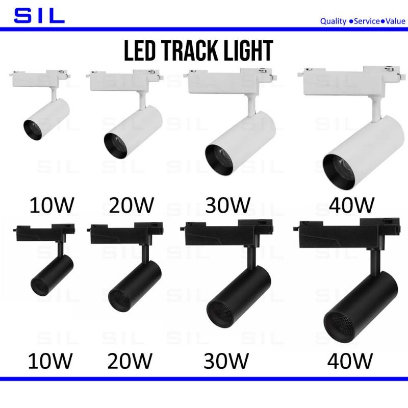 2 Wires 3 Wires 4 Wires Track Light Rail COB 30 Watt LED Track Light