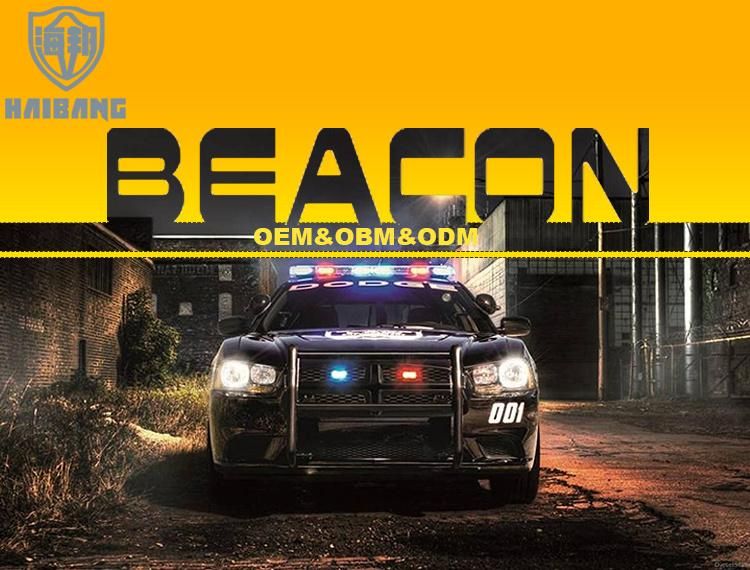 Amber and Blue Flashing Waning Beacons Magnet Beacon Lights for Cars