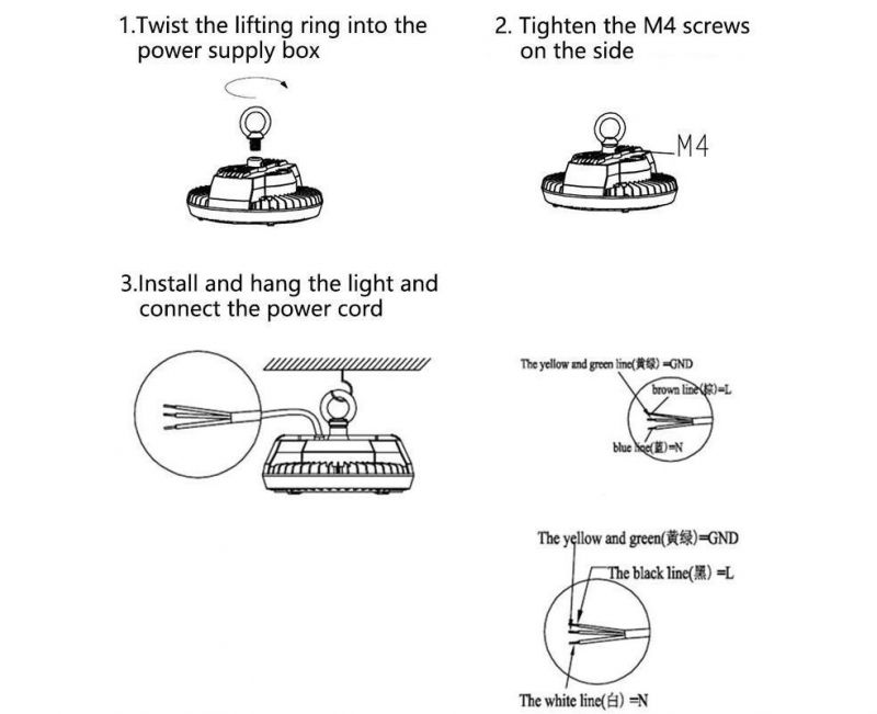 Industrial Housing Lens SMD Chip 240W LED High Bay UFO Light