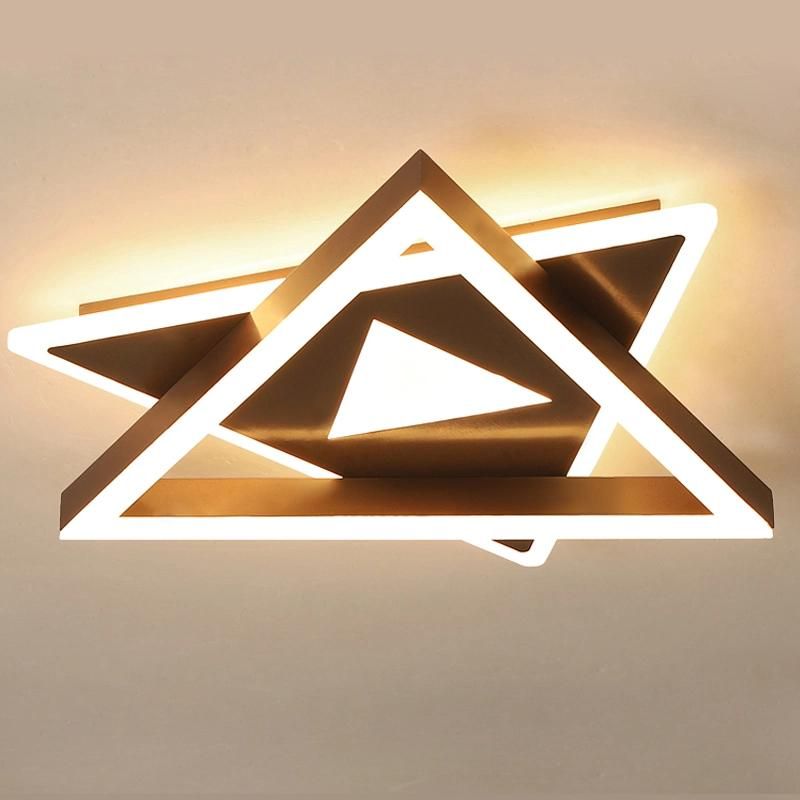 Wm Newest Design Polydon Aluminium LED Ceiling Lamp with Acrylic Diffuser