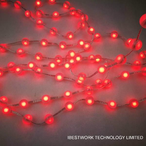 20mm RGB DMX 3D LED Pixel Ball String Lights