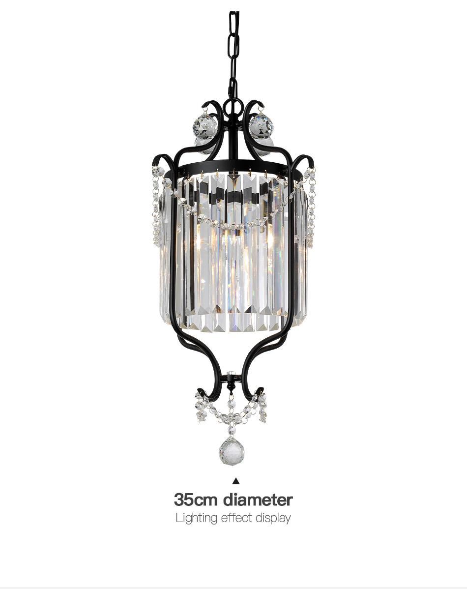 Stainless Steel K9 Crystal Fancy Gold Crystal Hangling Chandelier