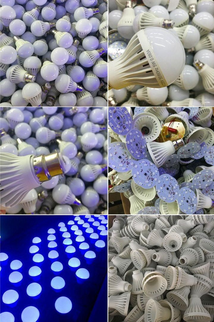 Plastic Cover Aluminum A60 7W E27 LED Global Bulb