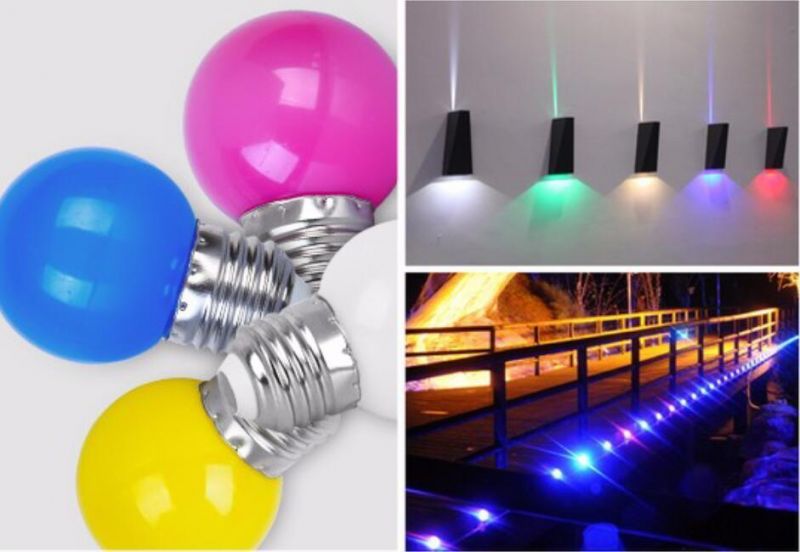 Colorful Decoration LED Bulb 1W Festival Lighting LED Lamp