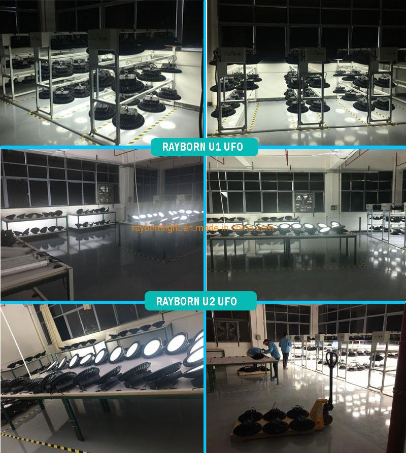 Shop Tunnel Lamp 150W 200W 250W Industrial Lighting UFO LED High Bay Light