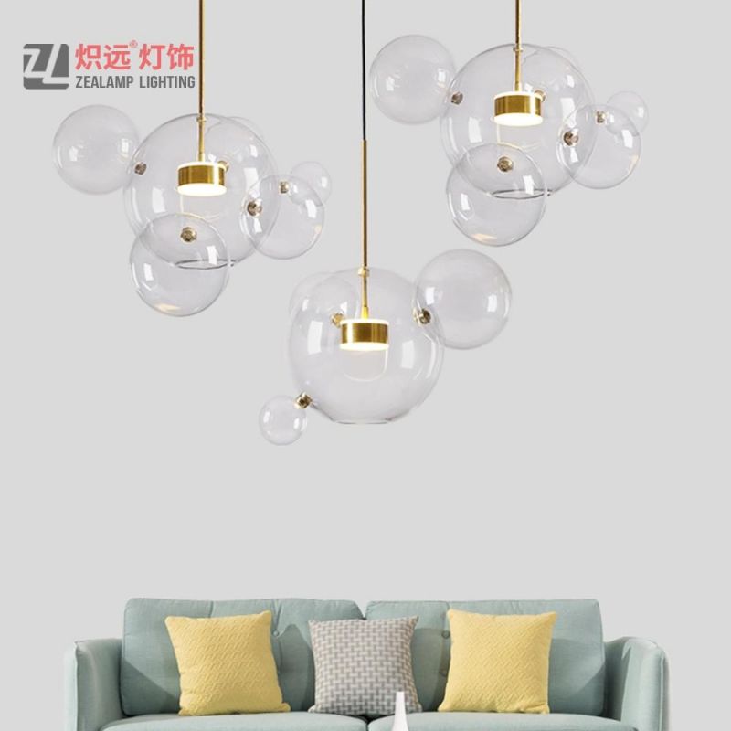 Modern Glass Decorate Wedding Pendant Light Restaurant Lighting LED Chandelier