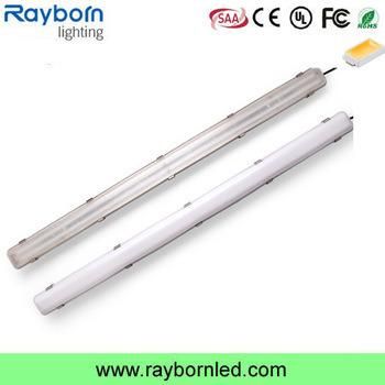 4FT Tri-Proof LED Linear Luminaire Vapor Tight Outdoor Motion Sensor Triproof Light