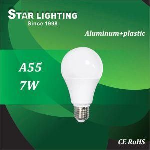 Aluminum Plastic 7W A55 LED Bulb with Ce RoHS