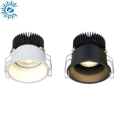 3 5 7 9 12 18 24 Watt 3000K 4000K 6000K CCT Deep Anti-Glare Thin Frame Rim COB LED Ceiling Down Light